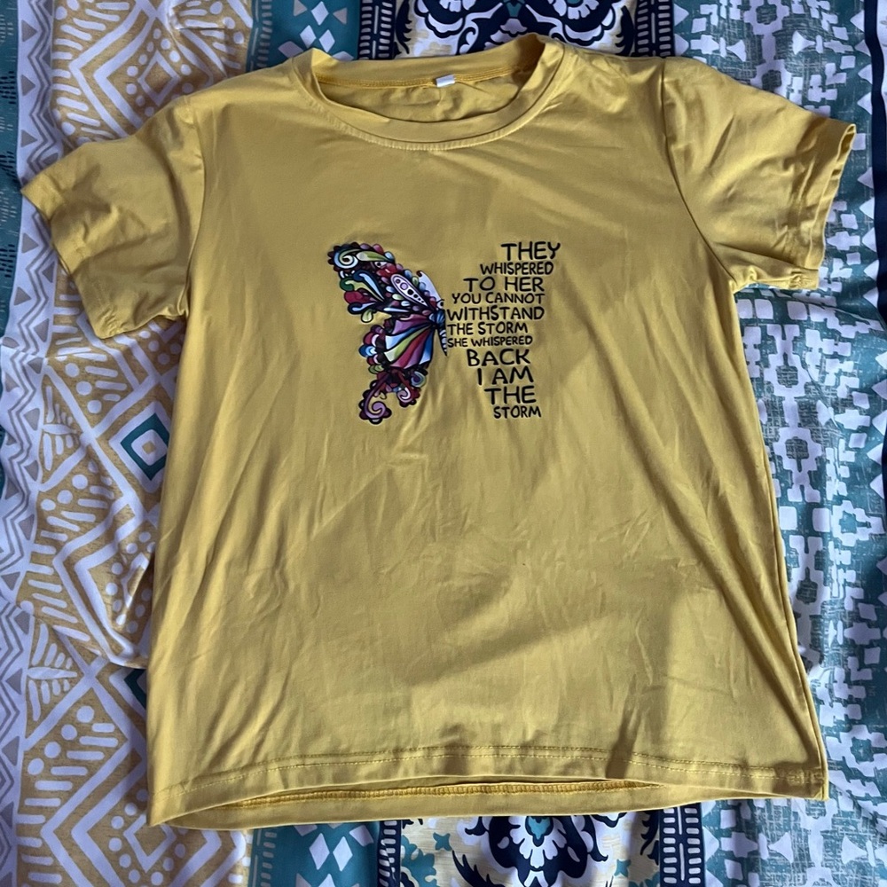 Yellow Butterfly T-Shirt